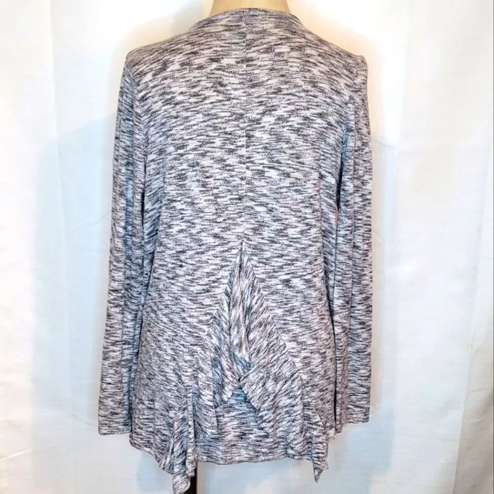 Knox Rose Gray Long Sleeve Open Cardigan Size Small